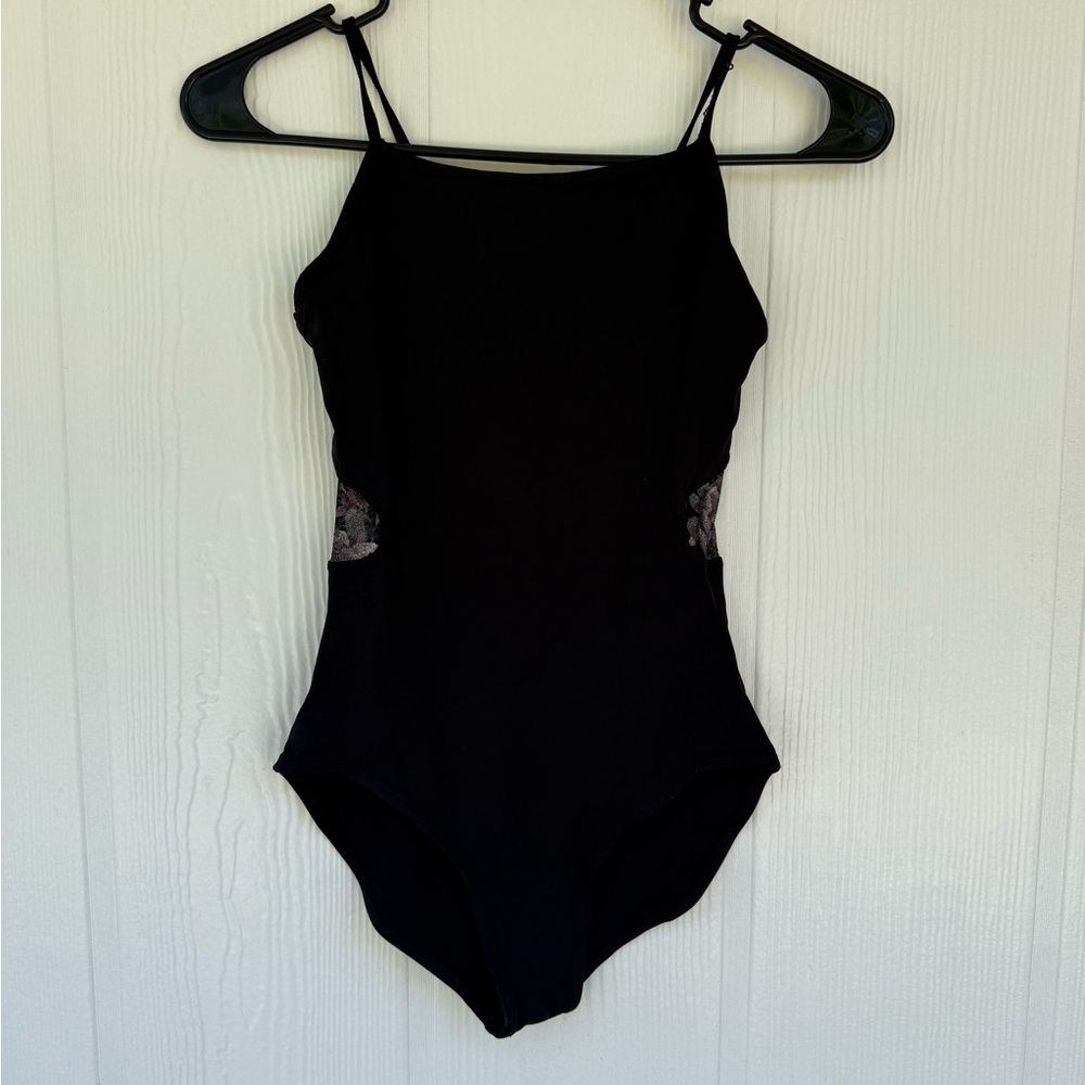 Black leotard with Lace Accents